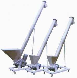 Screw conveyor (Spiral blade conveying rotary conveyor)