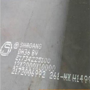 Piastra in acciaio marino di grado AH36 DH36 BV approvata ABS