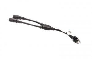 NEMA 5-15 to C13 Splitter Power Cord – 10 Amp – 18 AWG