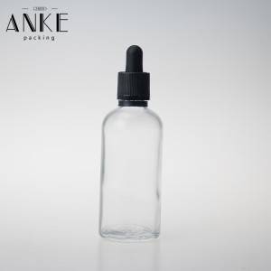 100ml amber/clear/green/blue glass bottle with childproof tamper/temper/screw cap