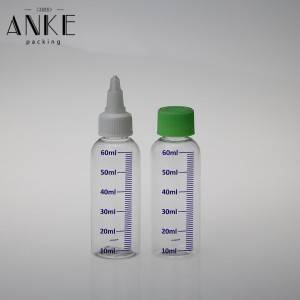 60 ml twist bottle with scale printing