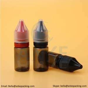 Anke-CGU-V1: flacone e-liquid trasparente da 10 ml con punta rimovibile può personalizzare il colore