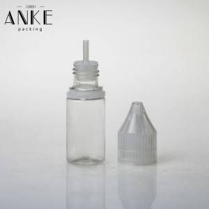10ml CG unicorn V3 clear PET bottle with clear childproof tamper caps