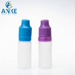 Material PE, tapa antimanipulació a prova de nens Ampolla TPD de 10 ml