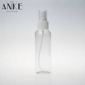 100ml transparent PET plastic spray bottle