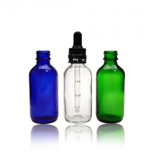 Blue Glass dropper bottle essential oil bottle
