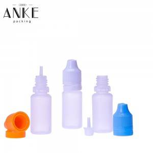 10ml TPD1-10 PE colorful Bottles with childproof tamper cap
