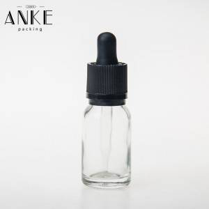 15ml glass bottle with childproof tamper cap