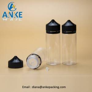 Anke-Refill-V1: سکرو ٹپ کے ساتھ 100ml پلاسٹک مواد کی بوتل
