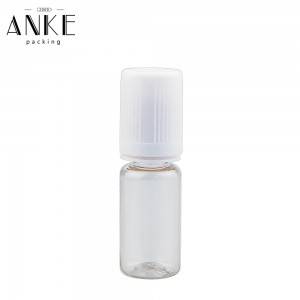 10ml TPD3-E PET Bottles with flat childproof tamper cap