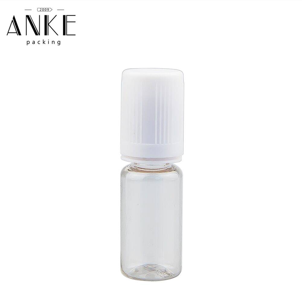 10ml TPD3-E PET Bottles with flat childproof tamper cap