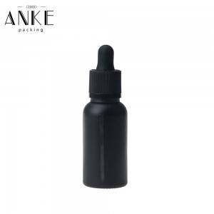 30ml Black Matte Glass Bottle with Window&Childproof Tamper Cap