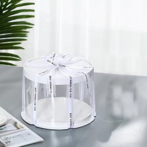 Custom 3-in-1 Transparent PET Cake Boxes | ANKE Packing
