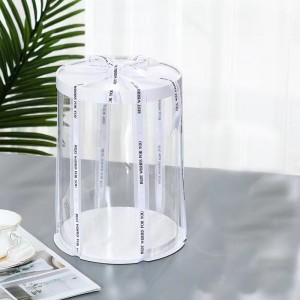Custom 3-in-1 Transparent PET Cake Boxes | ANKE Packing