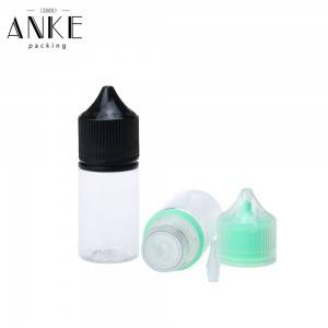 Recarga transparente CGU V3 de 30 ml con tapón antimanipulación a proba de nenos e punta de rosca