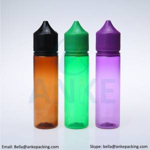 ANKE CGU-V3: ПЭТ-бутылки объемом 60 мл с обновленной формой наконечника и нестандартным цветом.