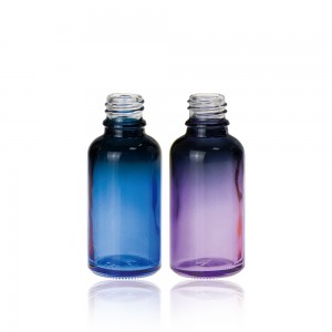Glass bottle of refined oil