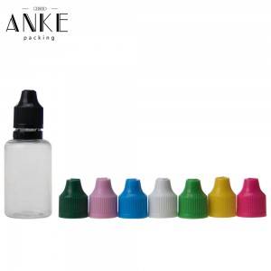 30ml TPD1 PET Bottles with childproof tamper cap