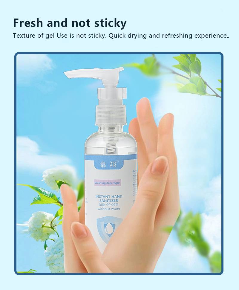 Antibacterial 99.9% efficient 75% alcohol Disinfectant Anti Bacterial hand sanitizer gel