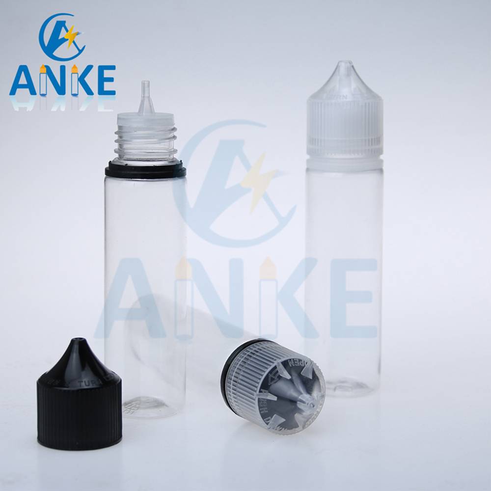 Chinese Professional Squeeze Bottle With Tips -
 Anke Refill V3: 60 ml e-liquid bottle with screw tip – Anke