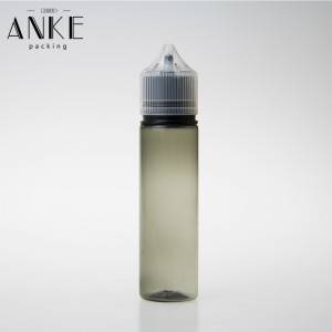 60ml CGU Clear Black Screw Tip Refill V3 with childproof tamper cap