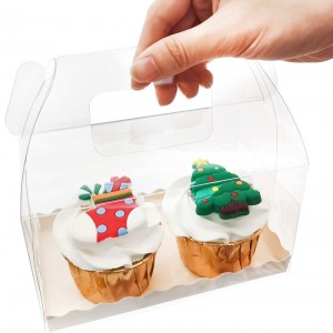 Custom Clear PET Cake Box with Handle – ANKE Packing