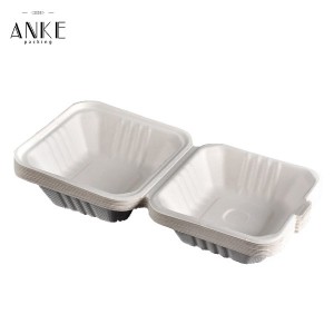 Eco-Friendly Compostable Clamshell Burger Containers | Anke Packing