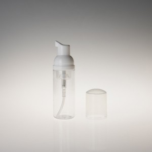 botella de bomba de plástico PET transparente