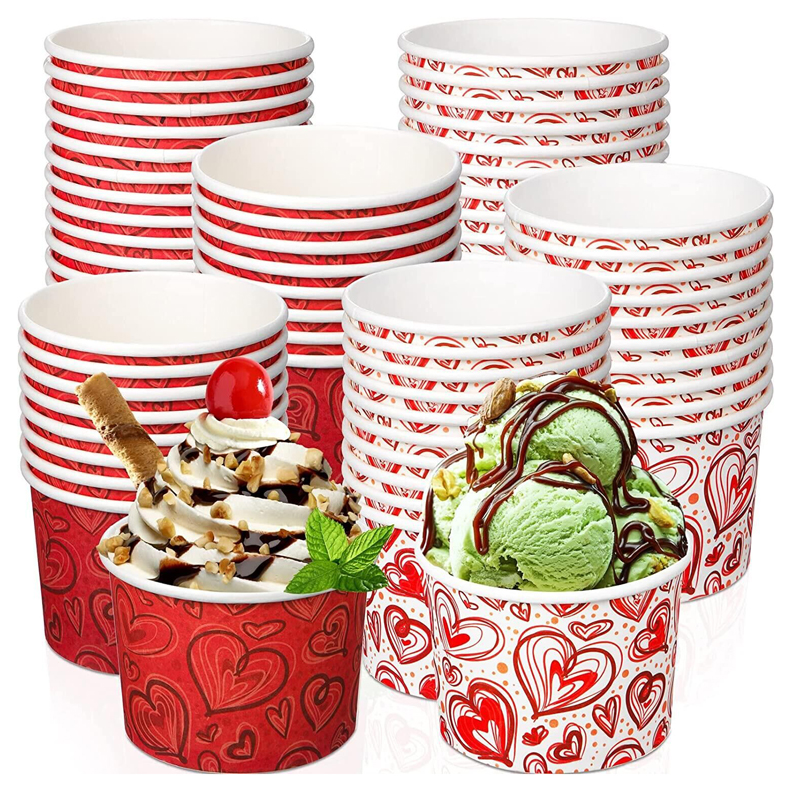Custom Ice Cream Paper Cups | Personalized Ice Cream Cups | Anke Packing
