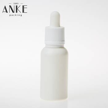 Matte-White-Glass-Bottle1-ANKE-PACKING