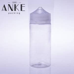100 ml CGU Refill-V1 Einhornflasche Klare Flasche mit transparentem/schwarzem Verschluss mit SCHRAUBSPITZE