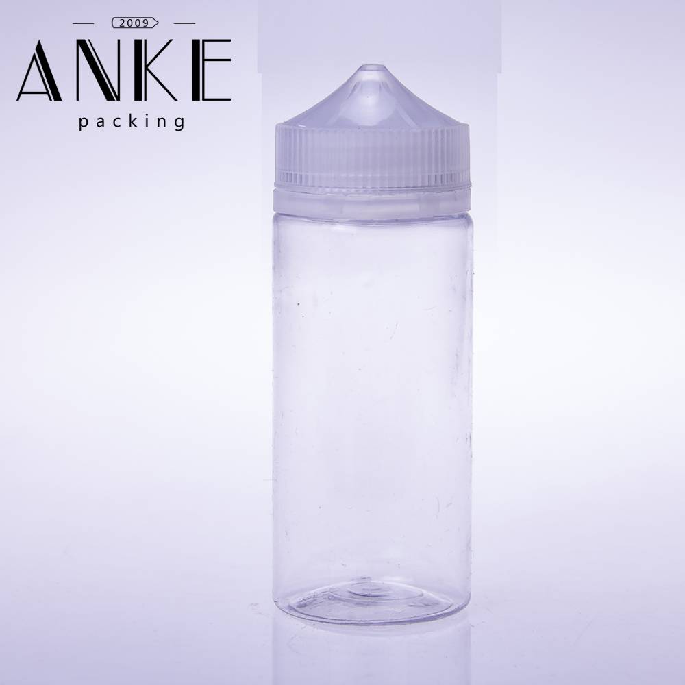 Low price for E Liquid Bottle Company -
 100ml CGU-1 unicorn bottle clear bottle with clear/black cap – Anke