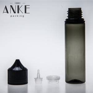 60ml CGU Refill V4 Clear/black bottle with clear black cap