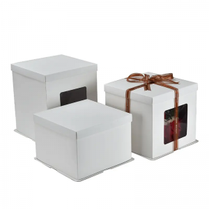 Custom 3 In 1 Cake Boxes – Personalized Cake Packaging Boxes | Anke Packing