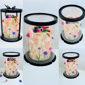 Custom Round Clear Tall Cake Boxes – Order Now for Your Special Occasion