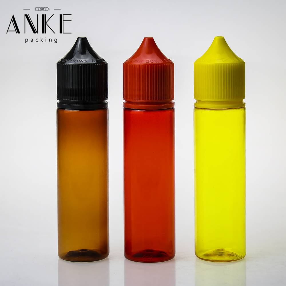 All size CG unicorn V3 colored bottle with colored childproof tamper cap