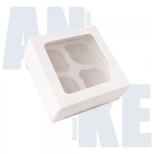 Customizable Plain White Cupcake Boxes | Anke Packing