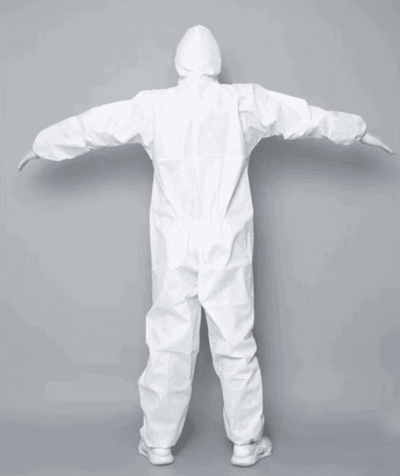 တစ်ခါသုံး CE FDA အဝတ်အစား ဆေးဘက်ဆိုင်ရာ အကာအကွယ် အထီးကျန် မြုံသော အဖုံးအကာ အကာအကွယ်ဝတ်စုံ