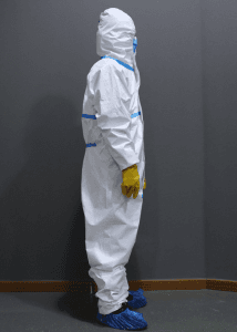 Disposable CE FDA Clothing Medical Protecting Chemical Safety Virus Isolation Sterile Hazmat Coverall Protection Suit