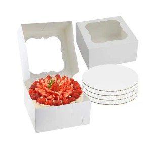 Custom Printed Window Cake Boxes | Wholesale Bakery Packaging