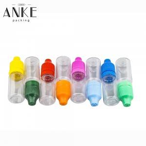 10ml TPD1-10 bottle clear bottle with black childproof temper cap.