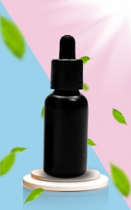 Black Glass Dropper bottle cosmetic essential o...