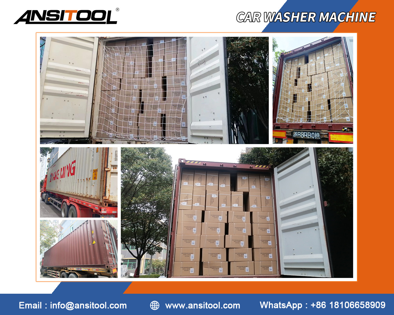 8,500 customized car washer machines have been sent to American customers!