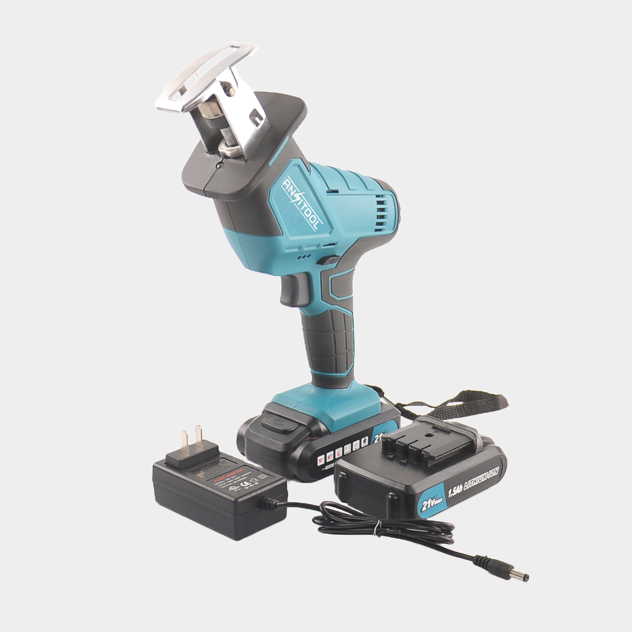 Wood Cutting Cordless Reciprocating Saw With Two Batteries