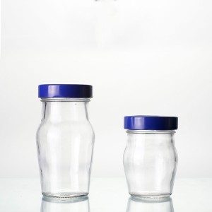 150ml Unique Glass Jam Jars with metal cap