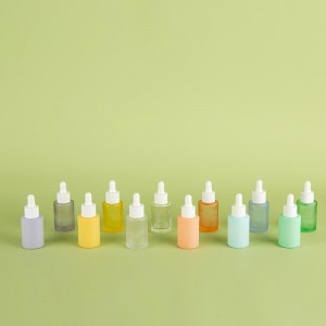Kolor nga Giimprinta nga 1OZ Face Serum Glass Dropper Bottles
