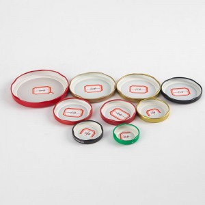 Metal Lug Caps Tin Plate Lids Twist Off Closures with Plastisol Liner Inside for Glass Jars