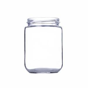 375ml glass short cylinder jars