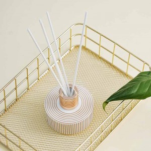 100ml Electroplate Golden Opal Glass Reed Diffuser Wholesale