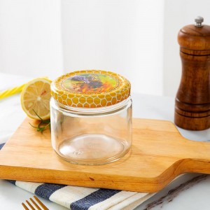 350ml Salsa Glass Honey Jar with Metal Screw Cap